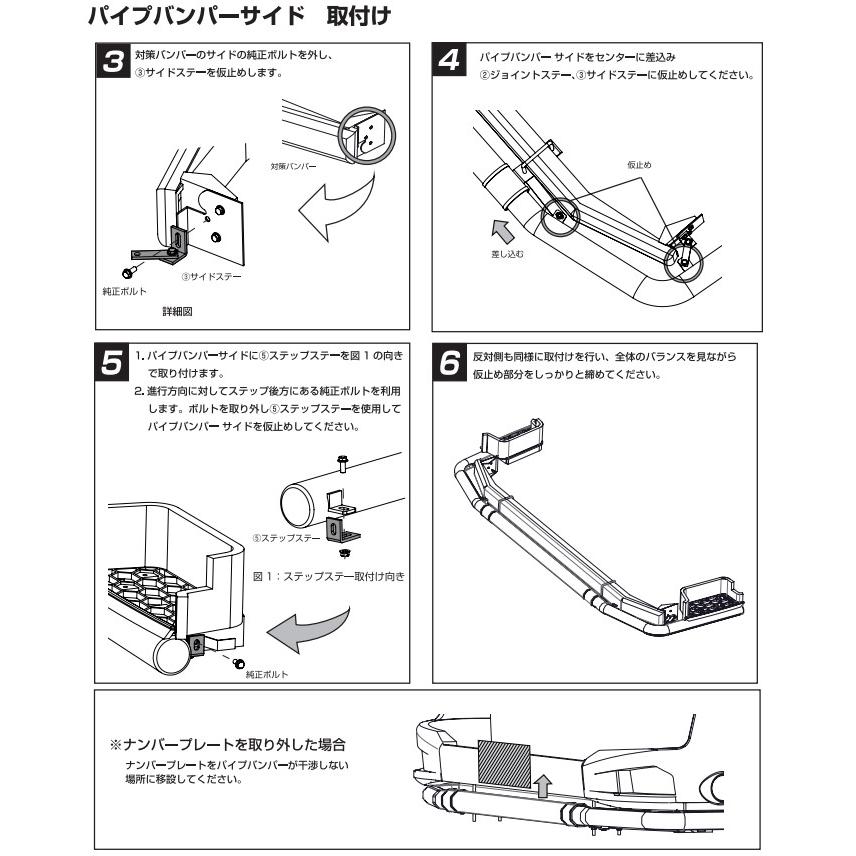 ジェットイノウエ JET ステンレス 63.5φ 丸パイプ パイプバンパー