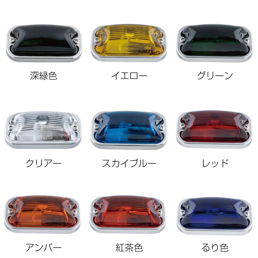 ジェットイノウエ JET 角型マーカーランプ ガラスレンズ 前開き