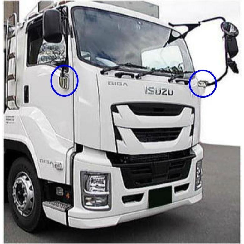 ATS メッキ ミラー ステー カバー セット RL ファイブスター 15 ギガ