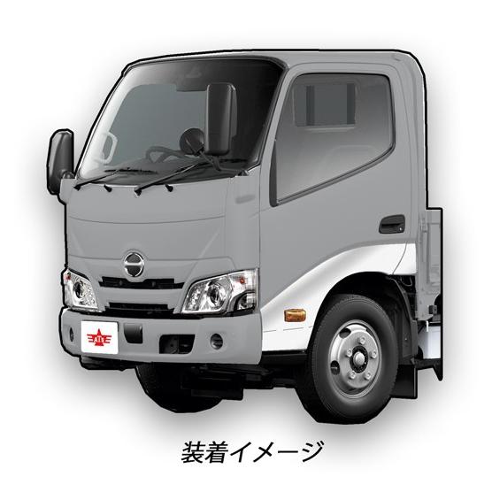 ATS メッキ ドアカバー ＆ クォーターフェンダーカバー L/R 日野 2トン