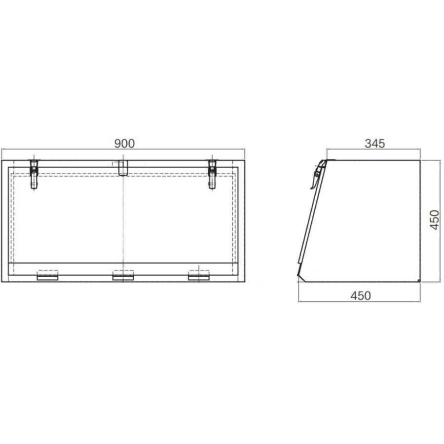 アートフレンド オリジナル ウロコ ステンレス 工具箱 KK-900A 大型車