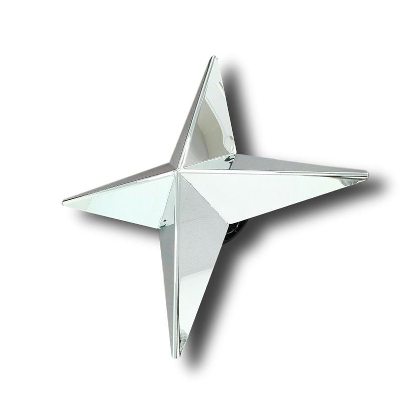 鏡面ステンレス製 大型車用 22.5インチ ホイール 十字 スピンナー4個