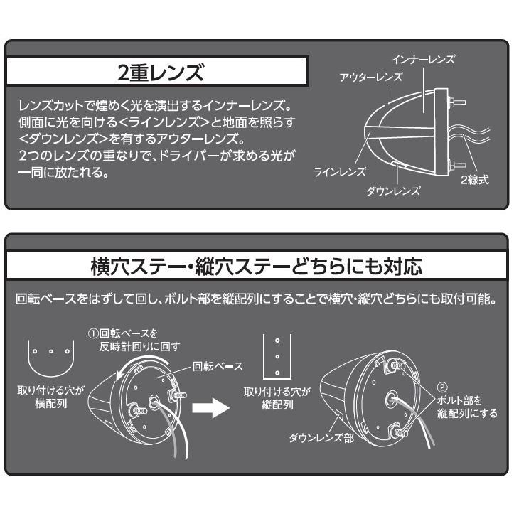 YAC(自動車用アクセサリ) YAC LED ファルコンマーカー 深黄 YAC(自動車用アクセサリ) YAC LED ファルコンマーカー 深黄
