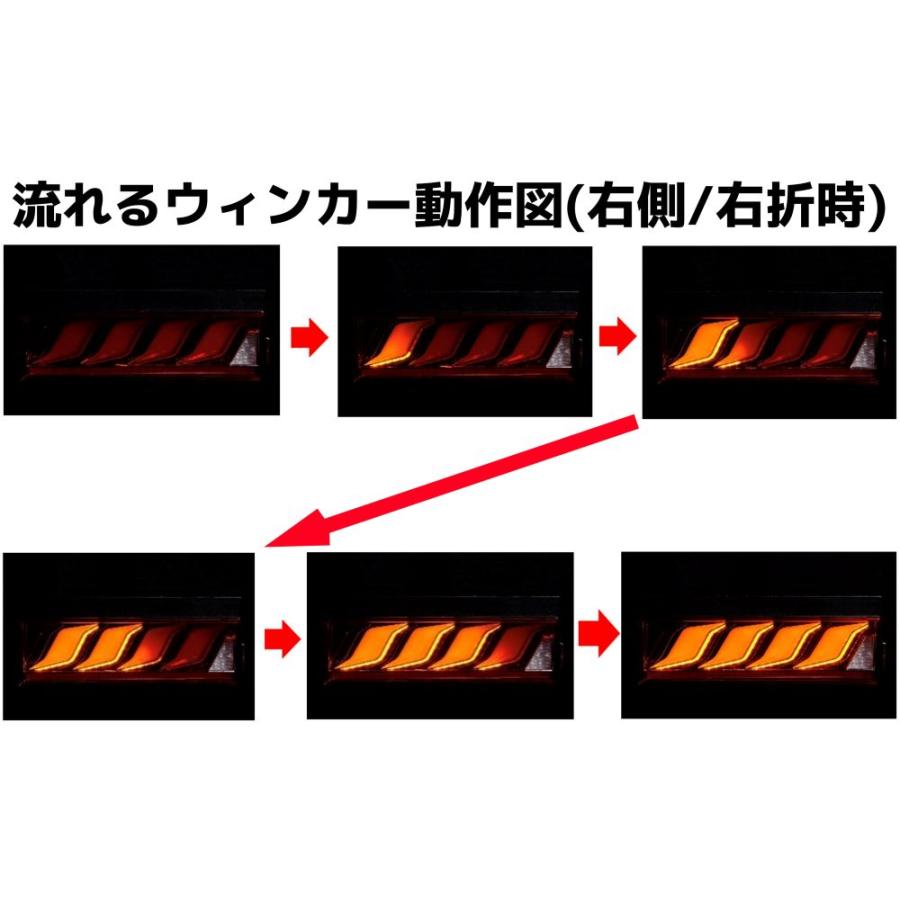 花魁JAPAN 花魁 LEDテール COMBO 炎 M 純正3連サイズ クリア / G