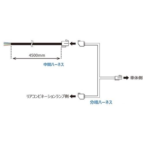 花魁JAPAN 花魁 LED 車高灯用 分岐 ハーネス トラック OHL-HNB 2本
