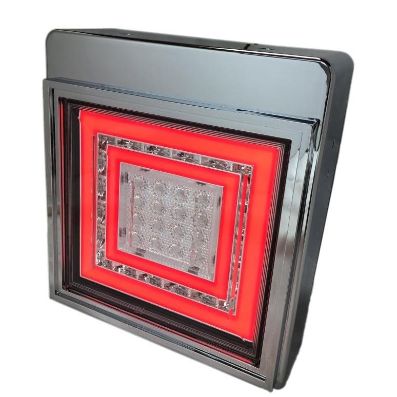 花魁JAPAN 花魁 角 フル LED テールランプ レッド クリア ブレーキ