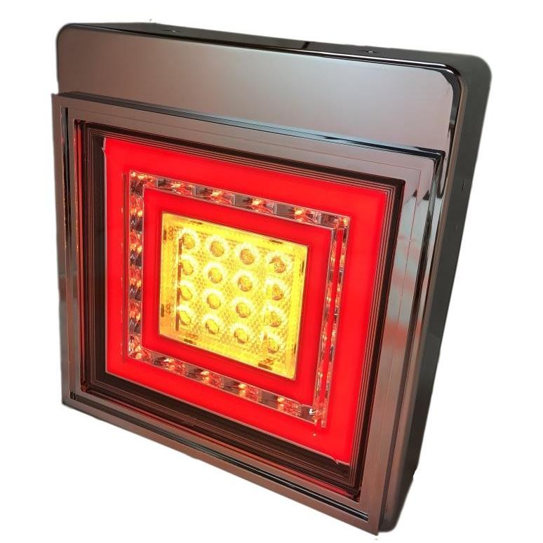 花魁JAPAN 花魁 角 フル LED テールランプ レッド クリア ブレーキ 