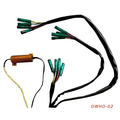 花魁 46 LED テールランプ用 3連 ハーネス ハイフラ防止用 メタル抵抗器付き トラック OWHO-02 :V-OWHO-02:アートフレンド  ヤフー店 - 通販 - Yahoo!ショッピング