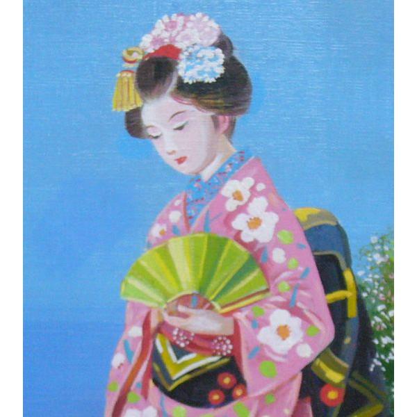 竹内敏彦 絵画 肉筆絵画 風景画 舞妓さん F6 送料無料 : アート 竹内敏彦 絵画 肉筆絵画 風景画 舞妓さん F6 送料無料 : アート