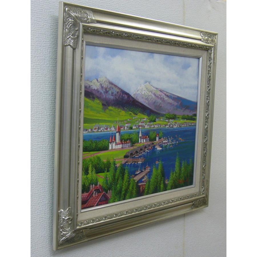 絵画 油絵 竹内敏彦 肉筆油絵 風景画 シュピーツ F8 送料無料 絵画 油絵 竹内敏彦 肉筆油絵 風景画 シュピーツ F8 送料無料