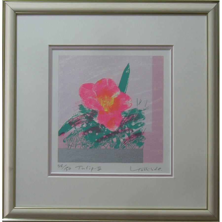 絵画 作者不詳 版画 リトグラフ シルクスクリーング 花 送料無料 