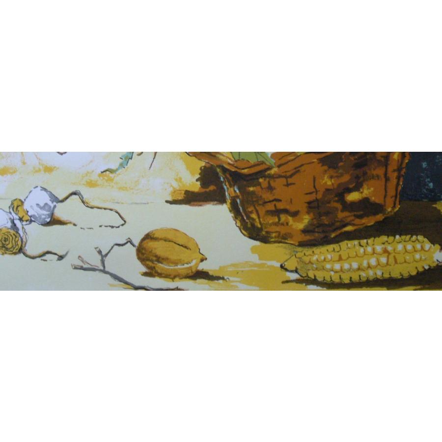 絵画 版画 VIKO リトグラフ 静物画 実りの秋 送料無料