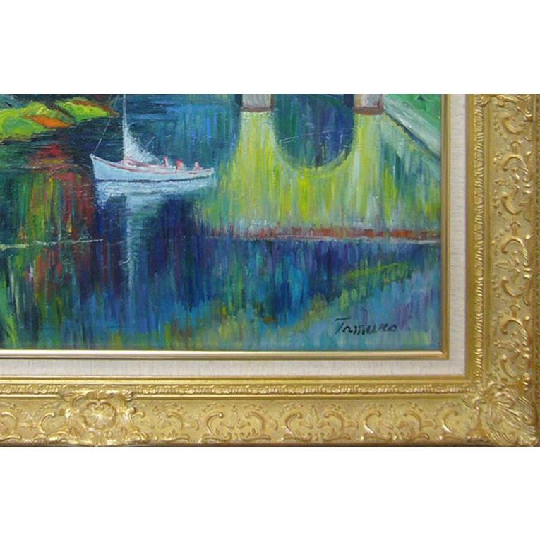 田村隆枝 絵画 油絵 肉筆油絵 風景画 静寂 陽光 F20 送料無料 【公式通販】