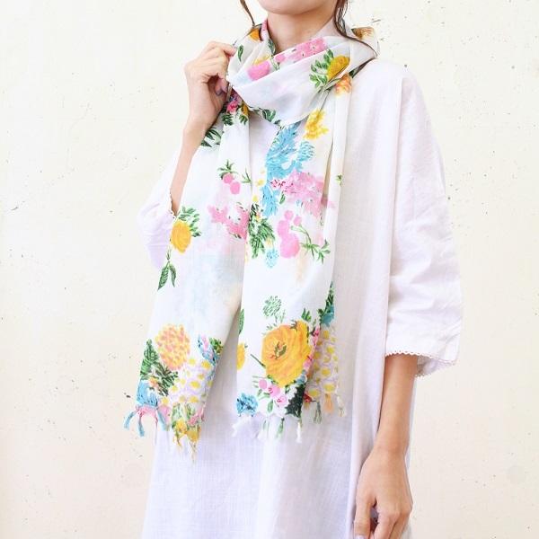 Sale 21春夏 ストール カパース レディースファッション ファッション小物 ストール 綿100 春夏 春色 A アートフルライフyahoo ショップ 通販 Yahoo ショッピング