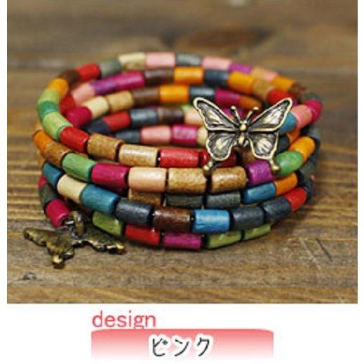 SALE 5連に見えるウッドブレス ブレスレット アクセサリー レディース 