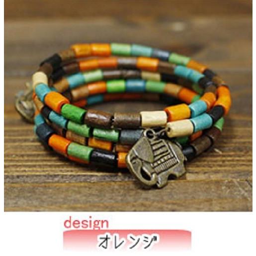 SALE 5連に見えるウッドブレス ブレスレット アクセサリー レディース 