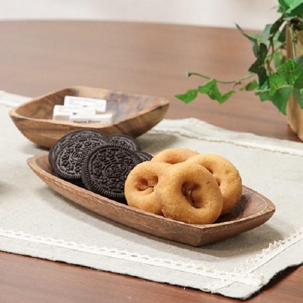 アカシア レクタングルトレー 6枚セット キッチン 食器、カトラリー