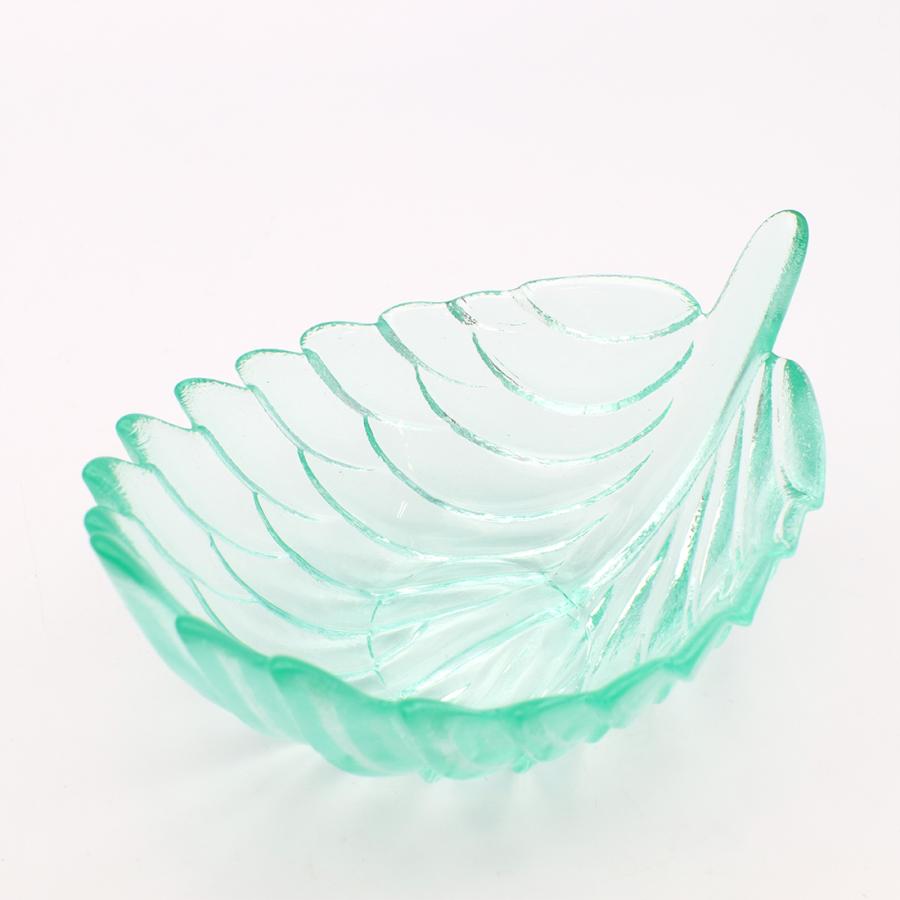 SALE ガラスリーフボウル ライムグリーン シーグリーン アクアブルー