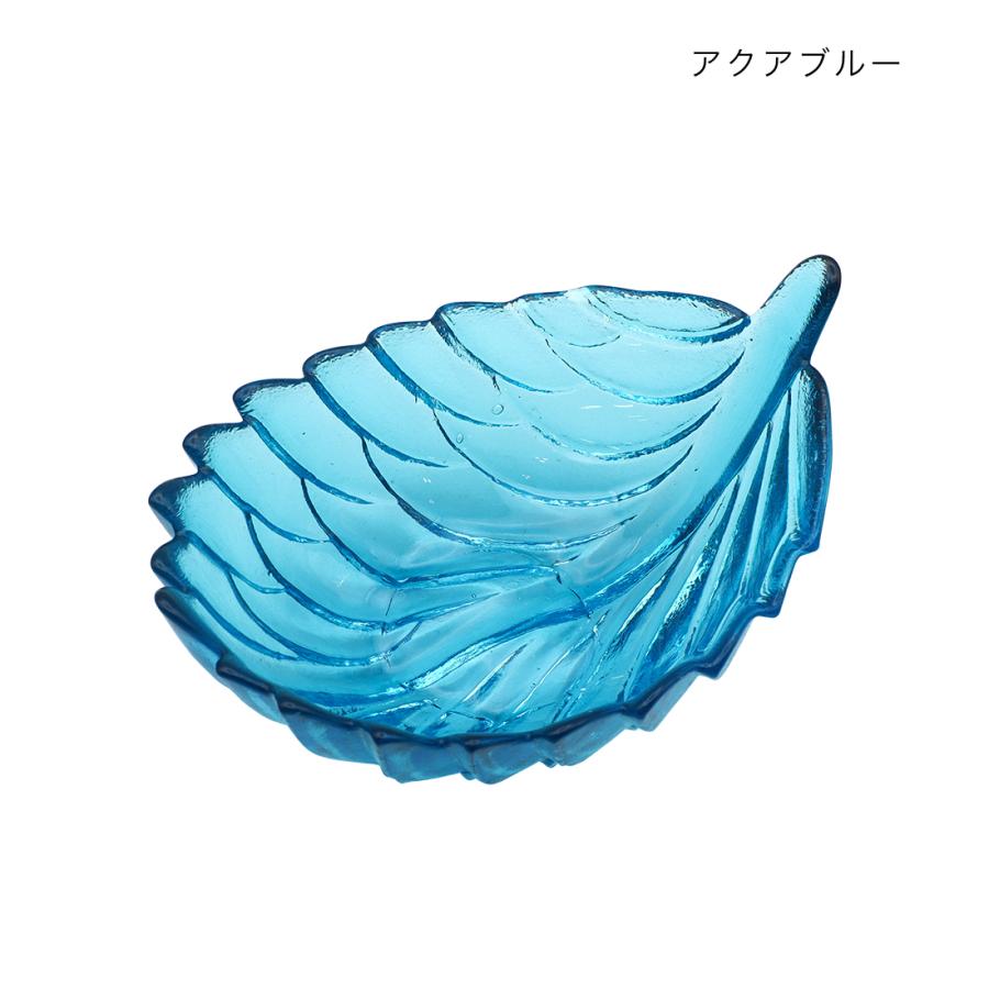 SALE ガラスリーフボウル ライムグリーン シーグリーン アクアブルー