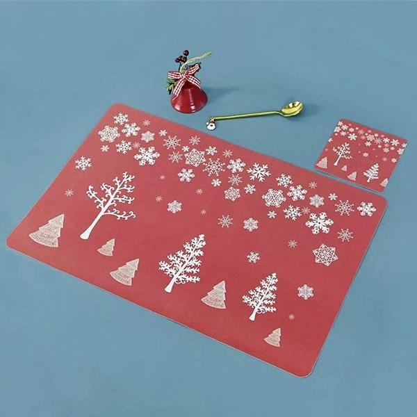 SIMLA キルティングランチョンマット ワインレッド フランス製6枚 SIMLA キルティングランチョンマット ワインレッド フランス製6枚