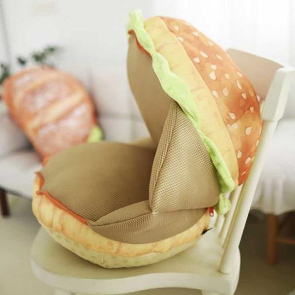 シートクッション 座椅子 ハンバーガー インテリア クッション 椅子