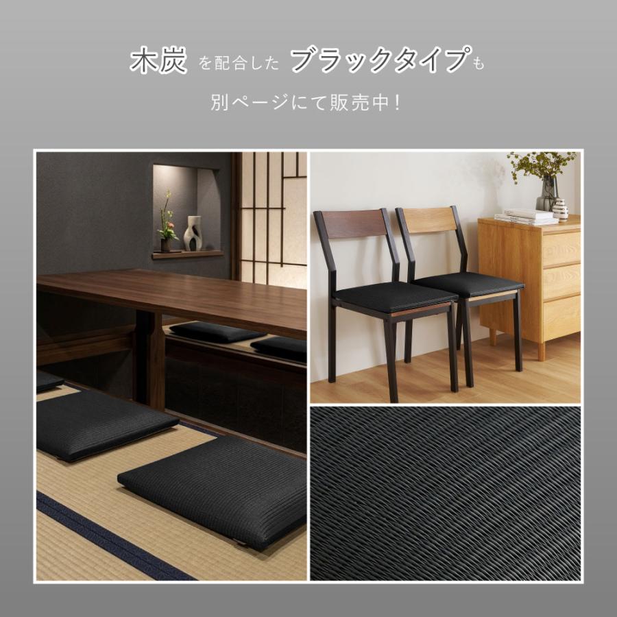HAGiHARA（萩原） 水拭きできる い草風畳クッション 楽座 約39×39×5cm