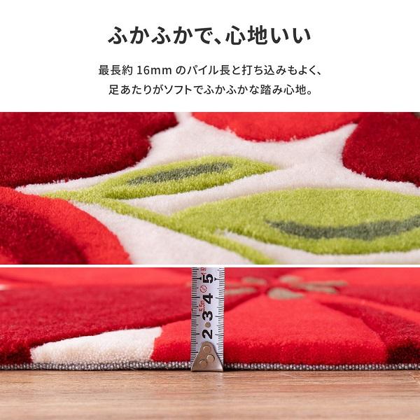 HAGiHARA（萩原） 玄関マット アベル 約50×80cm インテリア カーペット