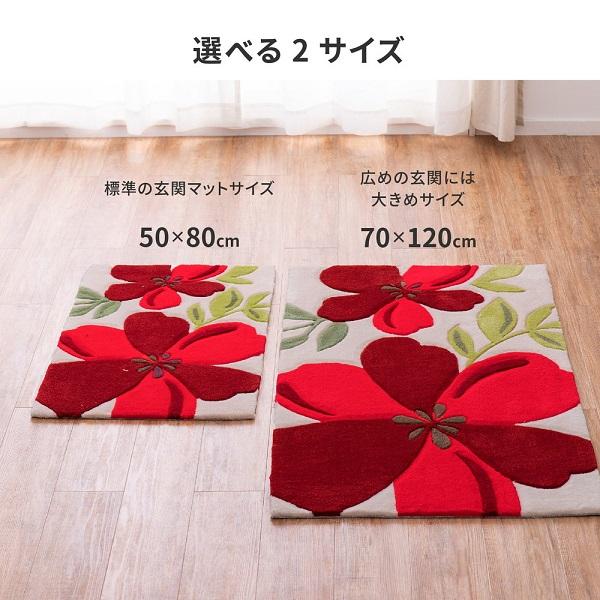 HAGiHARA（萩原） 玄関マット アベル 約70×120cm インテリア