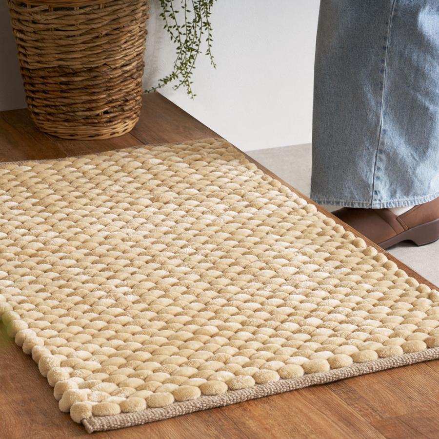 HAGiHARA（萩原） ポコポコマット ナラム 約60×90cm ぽこぽこ触感の