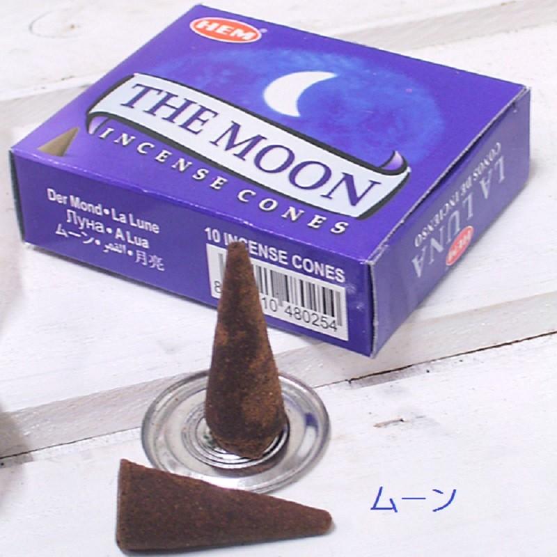 SALE HEM お香コーン10個入り チャンダン フランジパニ ムーン