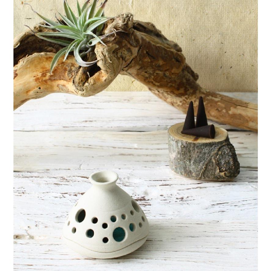 SALE タジン インセンスホルダー お香立 コーン 陶器 コスメ、香水