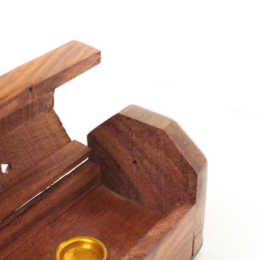 シーシャムBOX香立て シーシャムウッド 収納付き アロマ