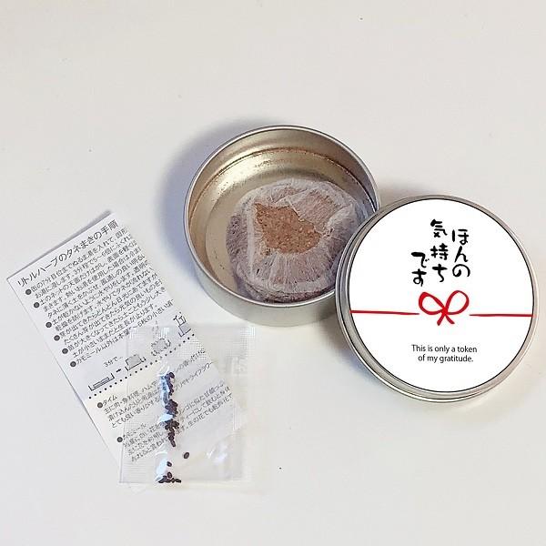 プチギフトハーブ缶ラッピング付き【ありがとうの栽培キット】 花