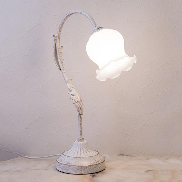 クラシカルテーブルランプ Graceグレース ホワイトブラッシュゴールド