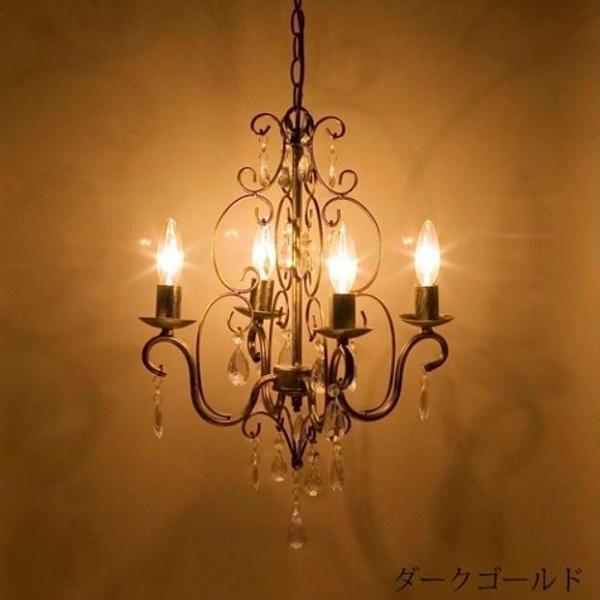 4灯シャンデリア ロメオ LED電球対応可 家具 インテリア 照明 電球
