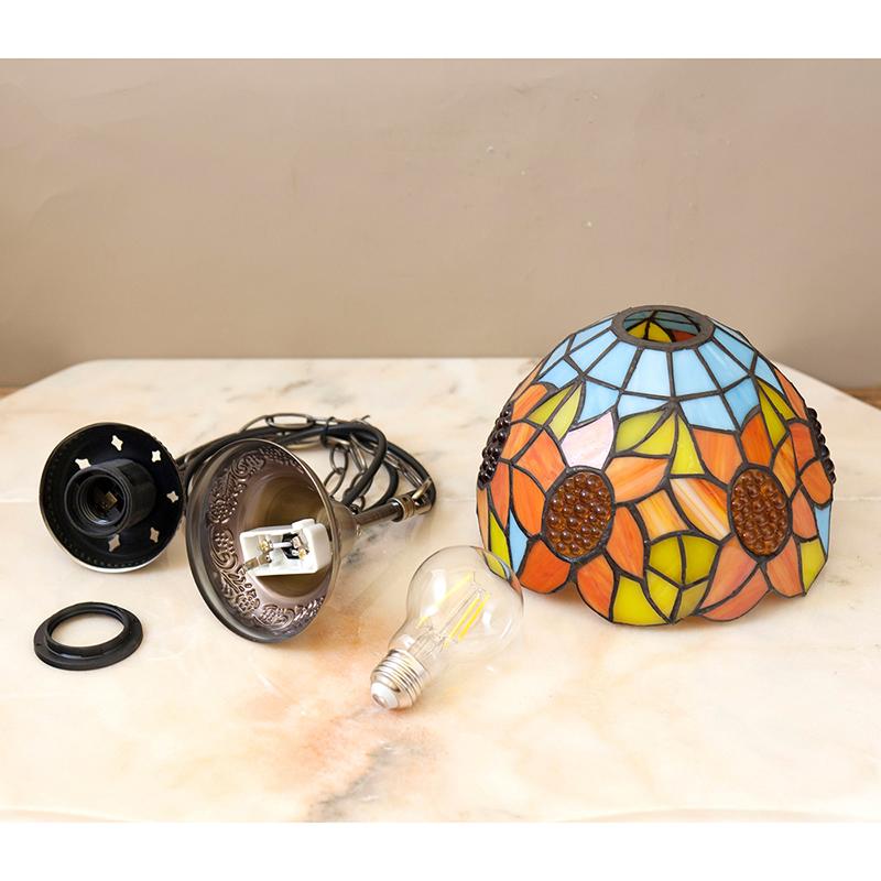 ティファニー ペンダントランプ フラワー（1灯）、トンボ（1灯）【LED