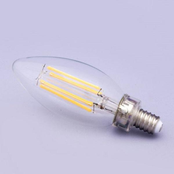4W/E12 水雷型シャンデリア電球 LEDフィラメント電球 バルブ
