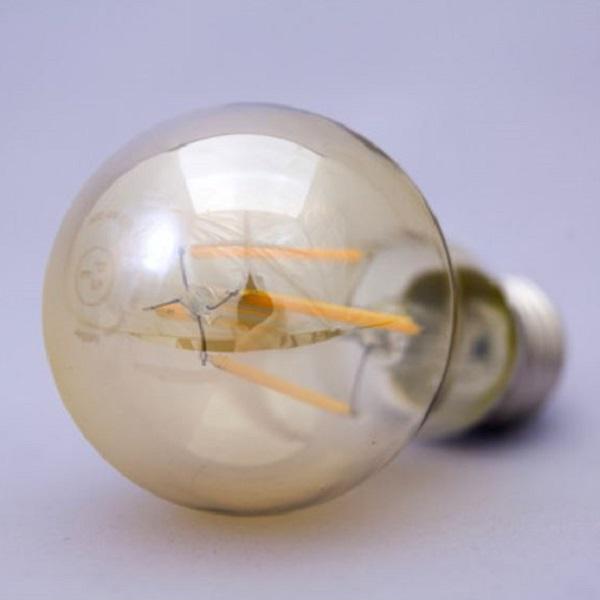 LEDフィラメント電球【4W/E26 梨型シャンデリア電球 CLEAR AMBER