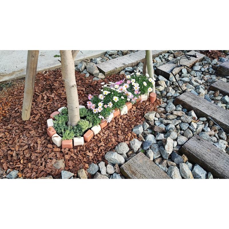 ガーデニング ブロック レンガ風 48個入り 園芸 庭 花壇 家庭菜園 土