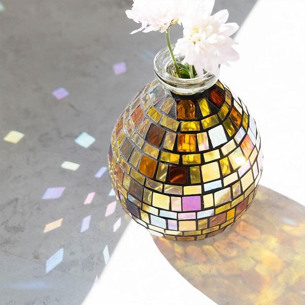 アジアン⭐︎チークフラワーベース⭐︎花瓶 SALE モザイク フラワーベース Ver.1 インテリア インテリア雑貨 花瓶
