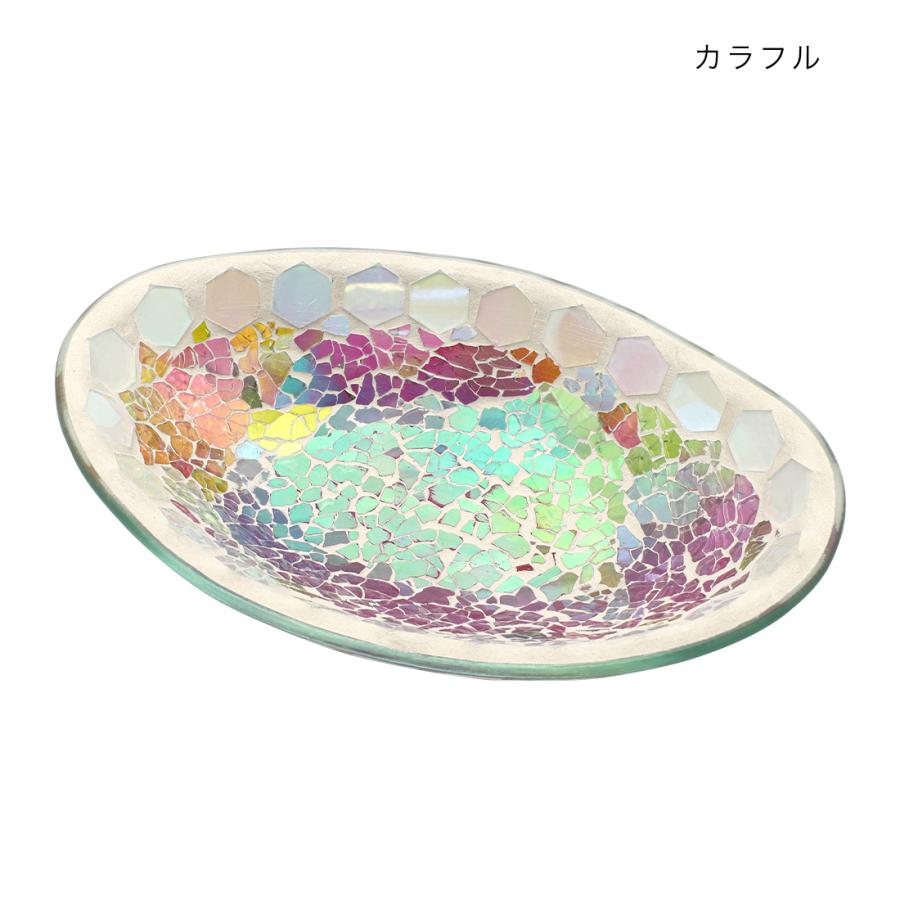 新品　モダン　インテリア　プレート　小物入れ　アクセサリー　アート　オブジェ モザイクオーバルトレイ 2025 インテリア インテリア雑貨 整理 小物