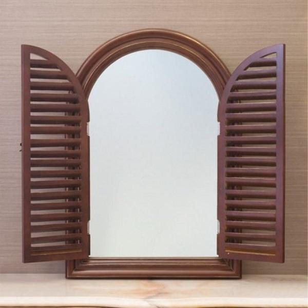 Newチャーチルウッド ウィンドウミラー 壁掛け ウォールミラー 家具