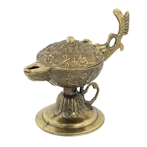 イタリアザマック オイルランプ風小物入れ インテリア