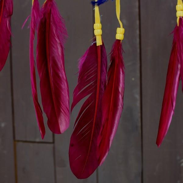 SALE ドリームキャッチャー カラフルクロシェ L 魔除け、お守り、バリ