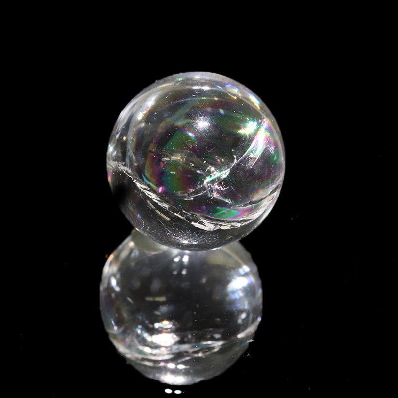 丸玉 アイリスクォーツ 丸 約16mm ブラジル産 虹入り水晶