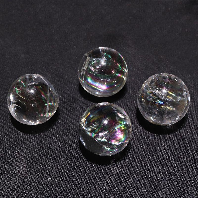 丸玉 アイリスクォーツ 丸 約16mm ブラジル産 虹入り水晶