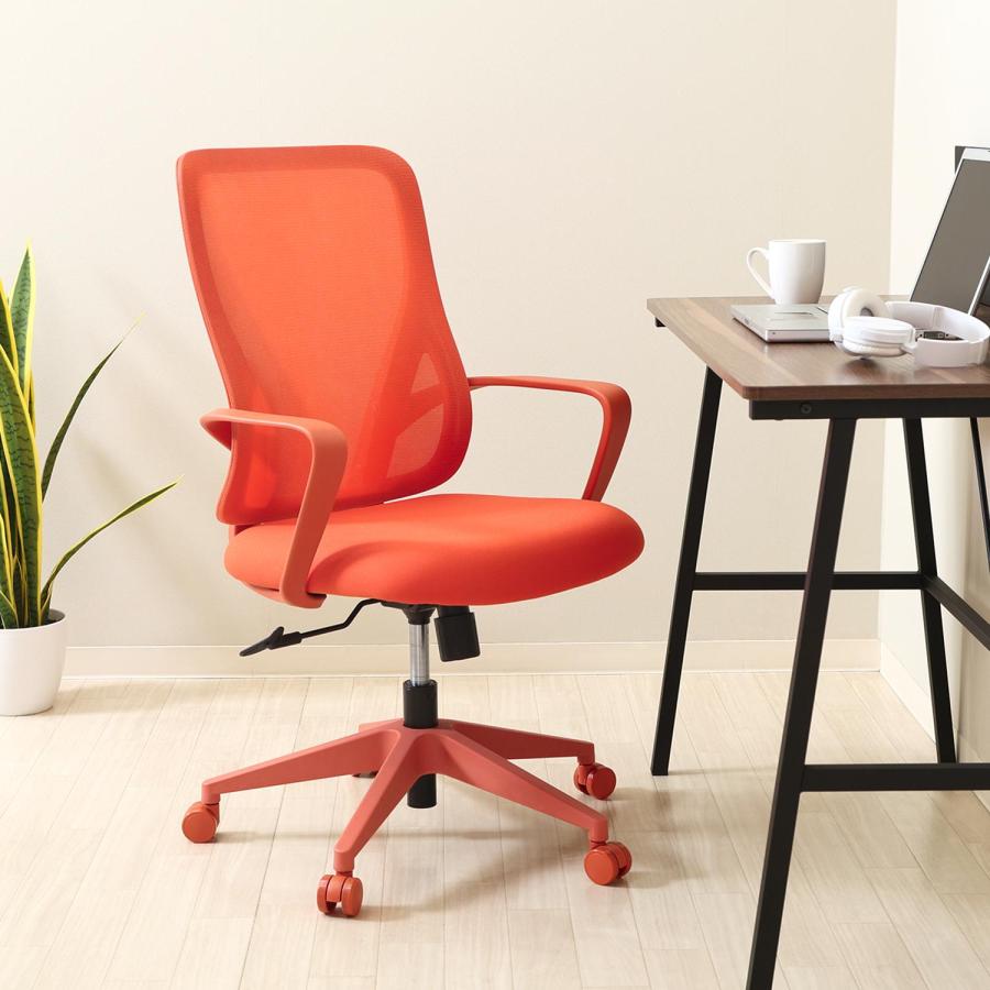 シンプルデザインチェア パレット OR　BL GY　　　　　　　　　家具　インテリア　椅子　チェア　　オフィス　オフィスチェア　ワークチェア_3