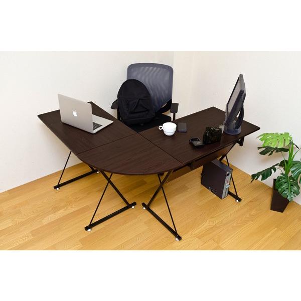 コーナーPCデスクセット NA/WAL 家具 インテリア デスク フリー
