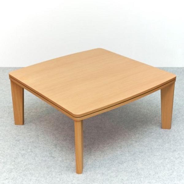 カジュアルコタツ R天板 75×75 正方形 BR/NA 家具 インテリア 家電 