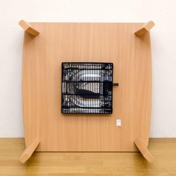カジュアルコタツ R天板 75×75 正方形 BR/NA 家具 インテリア 家電